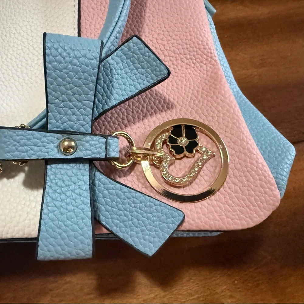 KKXIU Stylish Tricolor Satchel Bag NWOT